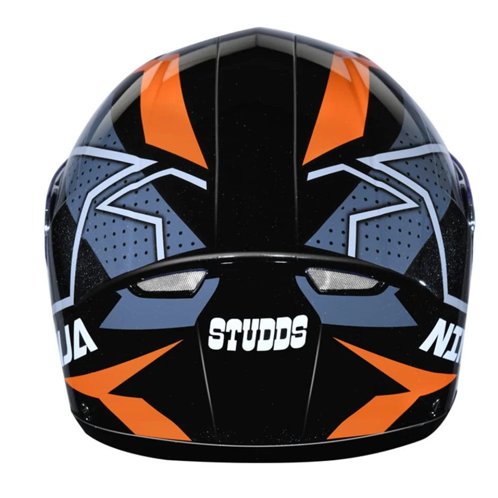 STUDDS Ninja Elite Super D6 FLIP-UP Full FACE Helmet N10 Black-M