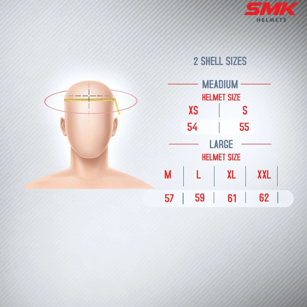 SMK Stellar Sports Adox Helmet ISI, DOT & Ece-06 Certified Full Face Helmet