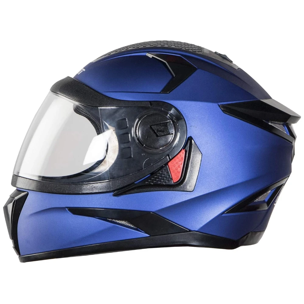 Steelbird SBH-17 Robot Full Face Helmet Y. Blue, Size: L(57-58 cm)