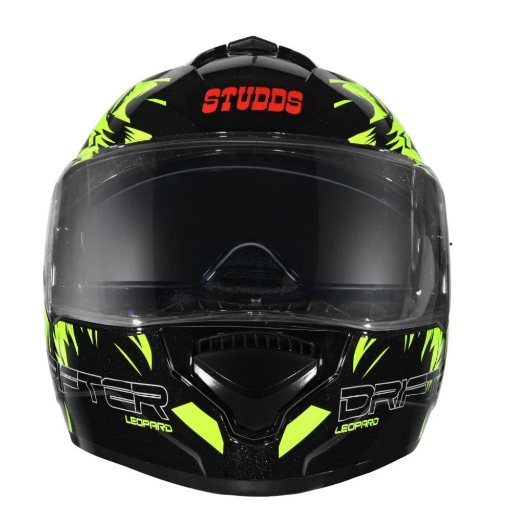 Studds Drifter Full Face Helmet Black N5, Size: XL(60 cm)