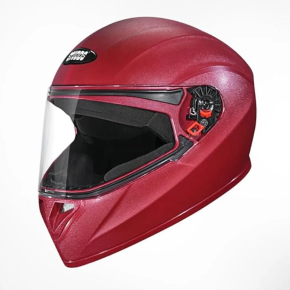 STUDDS Crest Eco ISI Certified Full Face Helmet for Men and Women with Clear Visor