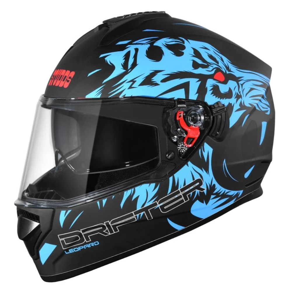 Studds Drifter Full Face Helmet Matt Black N1, Size: XL(60 cm)