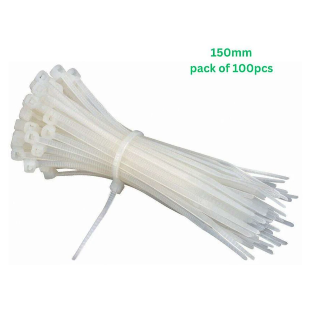 Saran Exports Cable Tie 6'' (150mm) Pack of 100pcs