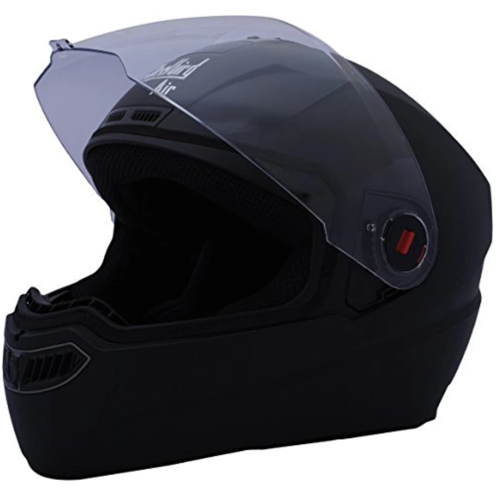 Steelbird ABS Material Shell SBA-1 Matt Black Helmet with Plain Visor, 580mm