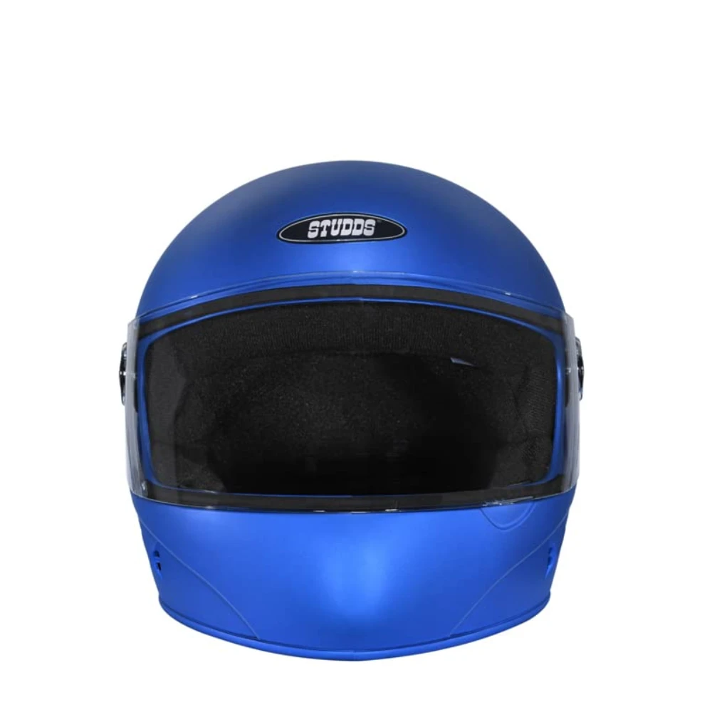 Studds Chrome SUPER Full Face Helmet (Matt Blue, L)