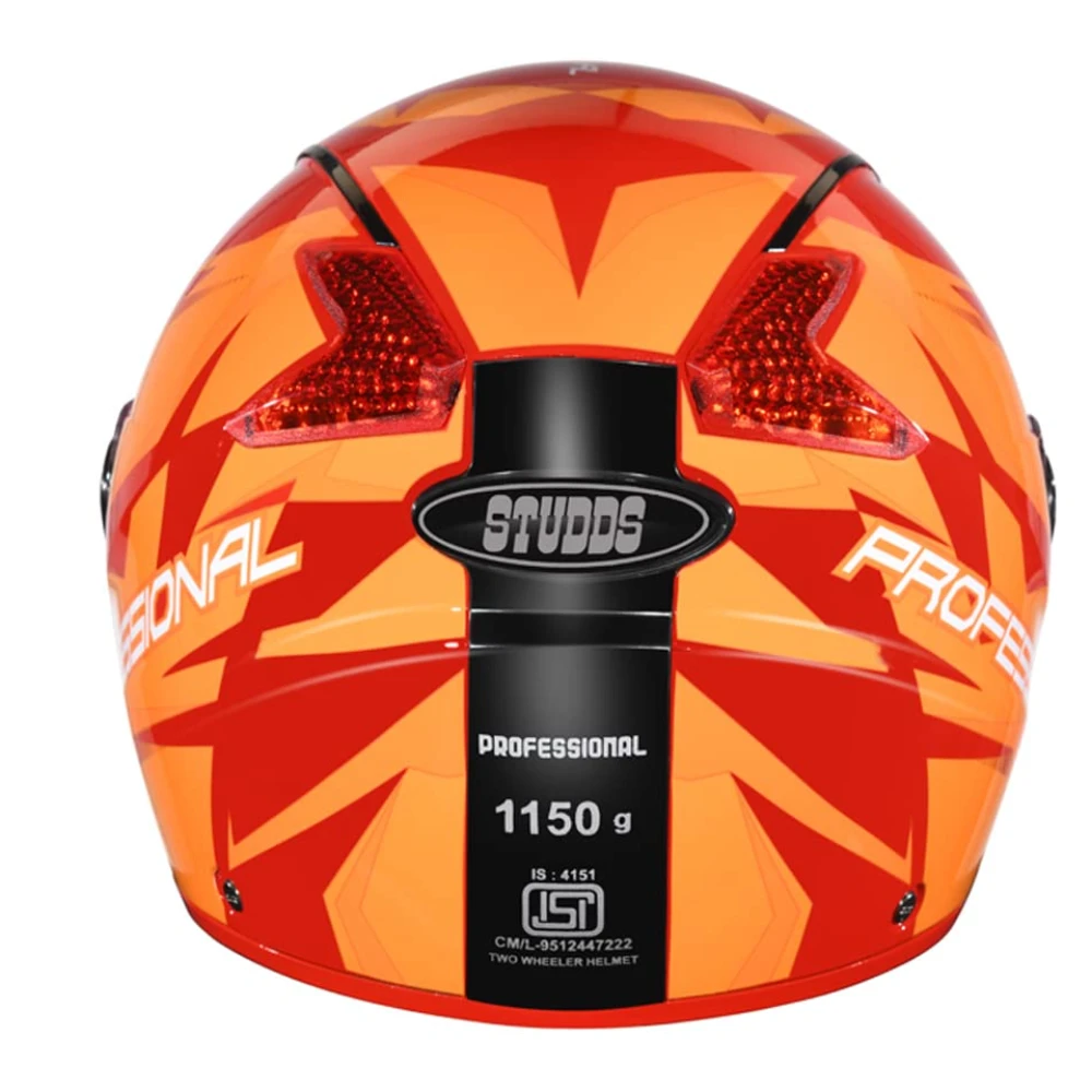 STUDDS Professional D1 Full FACE Helmet N10 RED-M