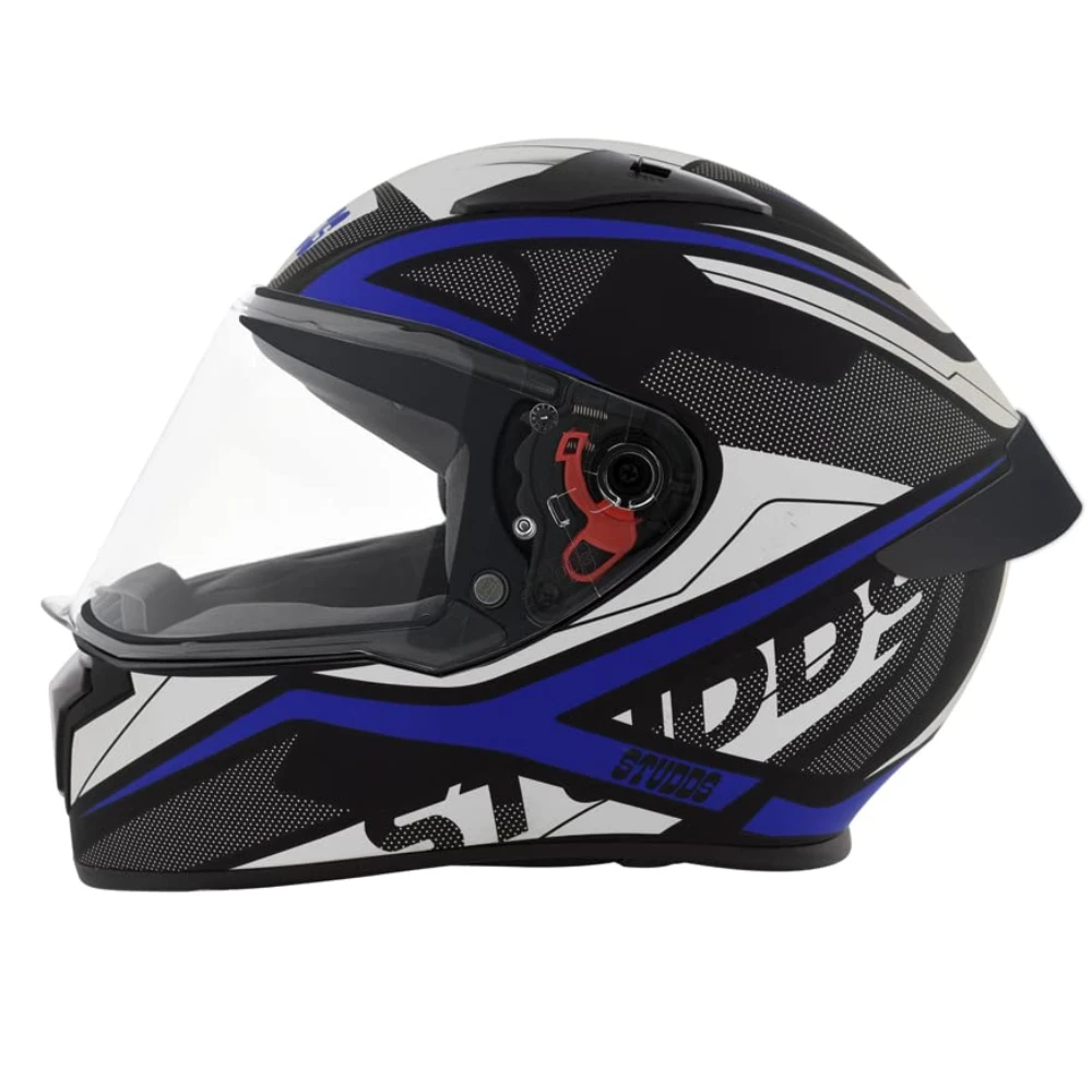 Studds Thunder Full Face Helmet D4 with Clear Visor (Matt Black N1, XL)