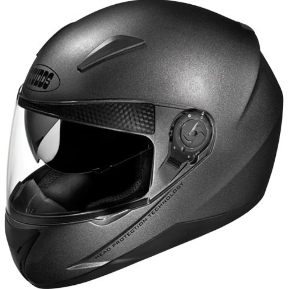 STUDDS SHIFTER Silicone-coated Full Face Helmet with Tinted Visor (Gun Grey, XL)