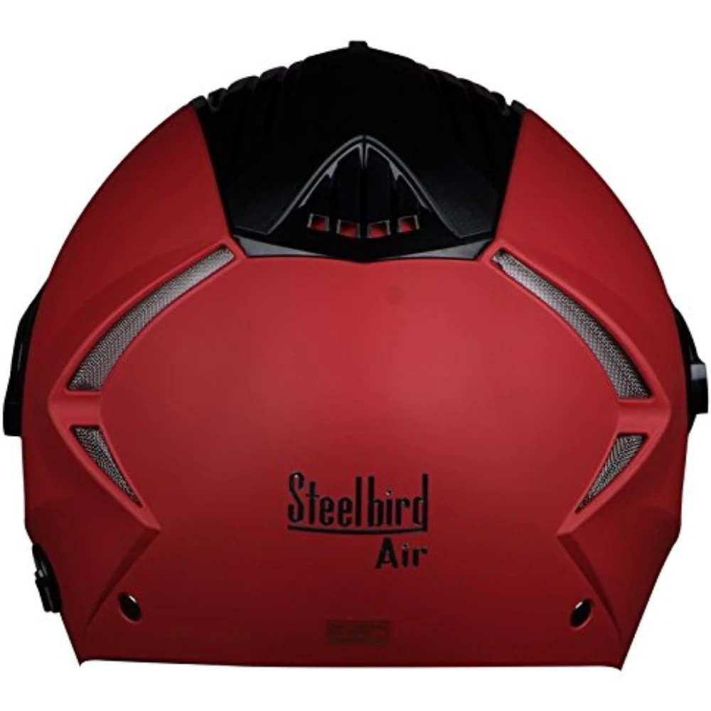 Steelbird SBA-3 Dashing Red with Rainbow Visor,580mm