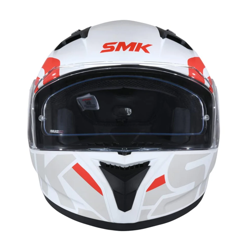 SMK-Link SMK Stellar Sports Stage Full Face Helmet with Pinlock Fited (MA163)-L, White
