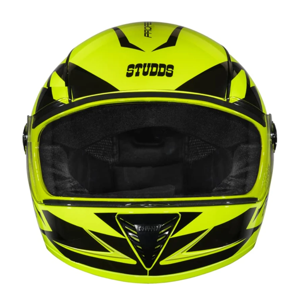 STUDDS Professional D1 Full FACE Helmet N9 Yellow-XL