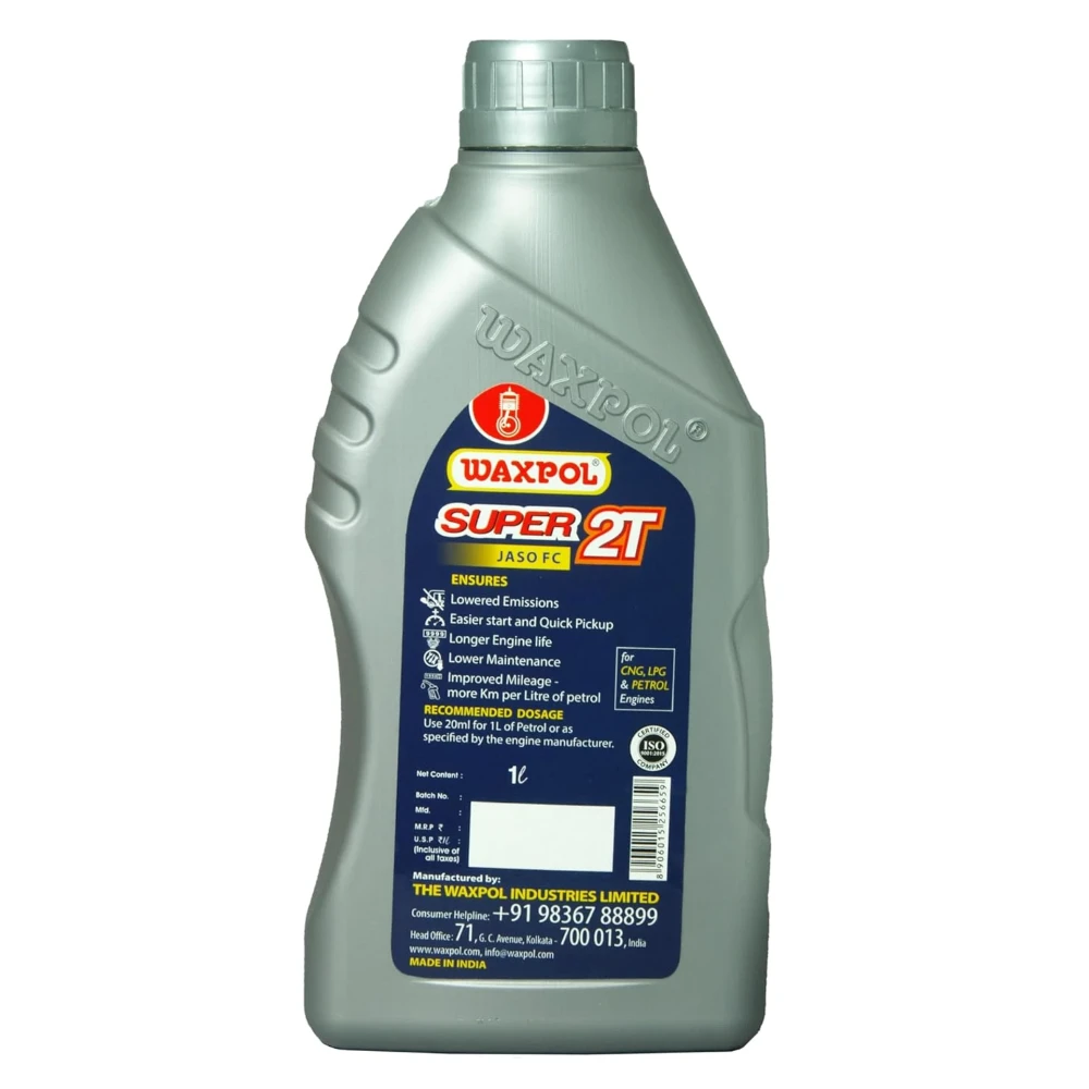 Waxpol Engine Oil Super 2T Oil 1 Ltr (PACK OF 15)