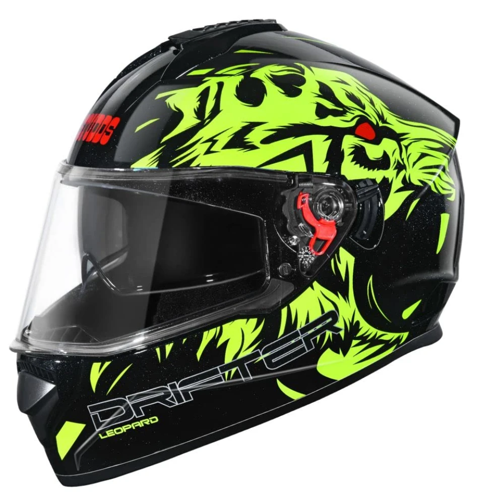 Studds Drifter Full Face Helmet Black N5, Size: M(57-58cm)