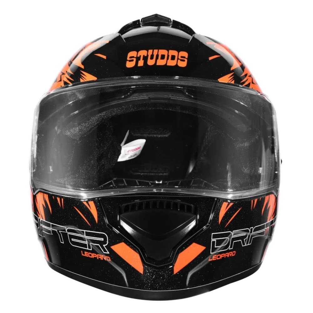 Studds Drifter Full Face Helmet Black N10, Size: M(57-58cm)