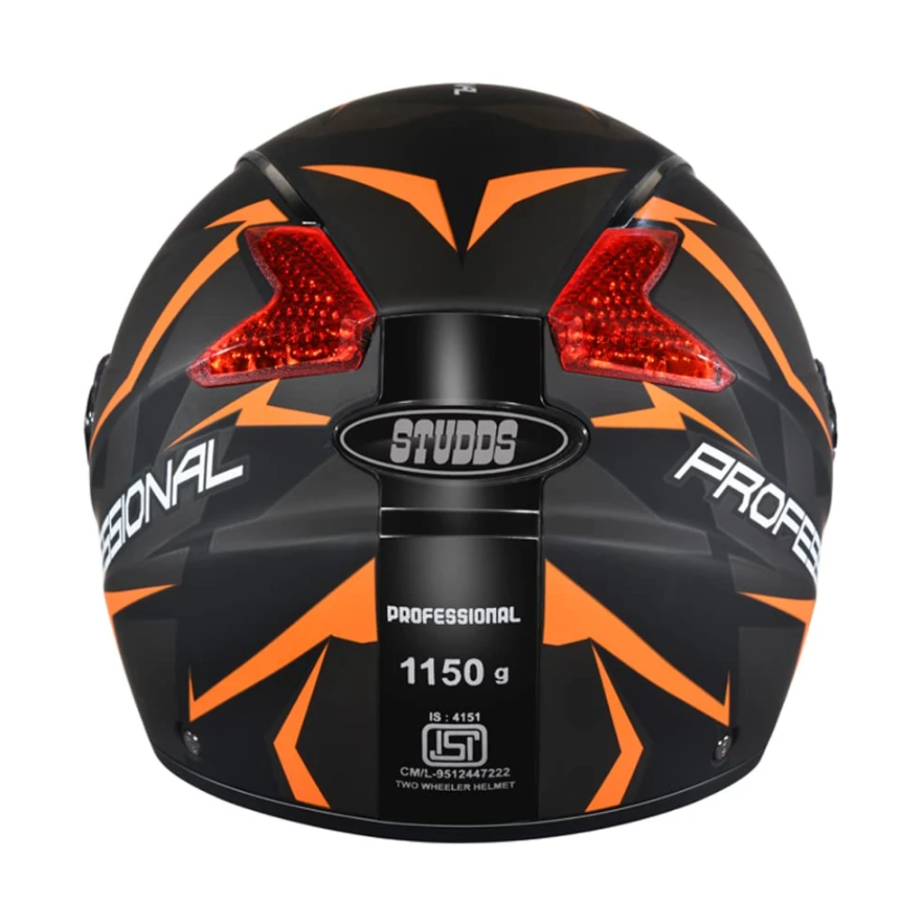 STUDDS Professional D1 Full FACE Helmet N10 MATT Black-M