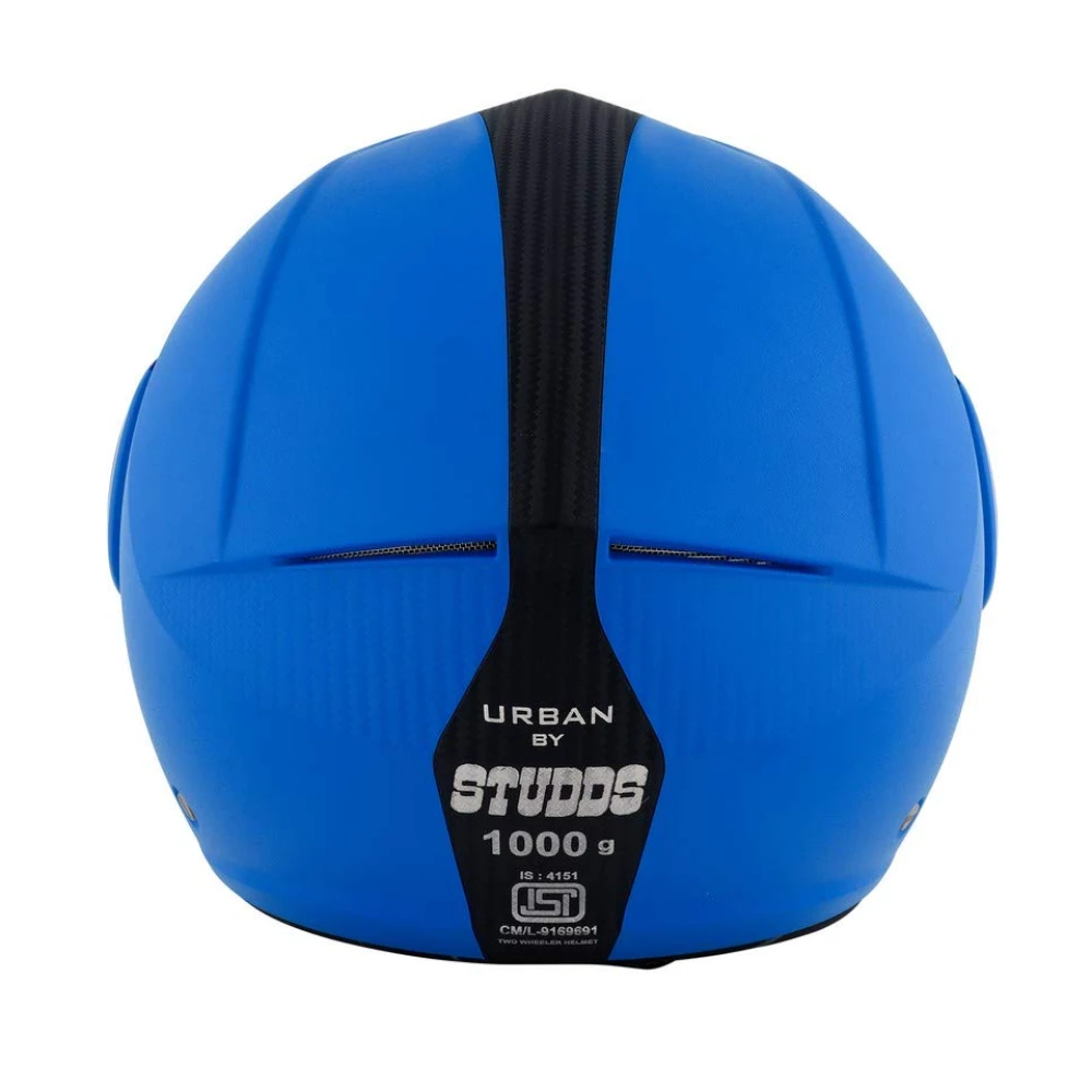 Studds Urban O/F Helmet Blue/Bk Strip(L)