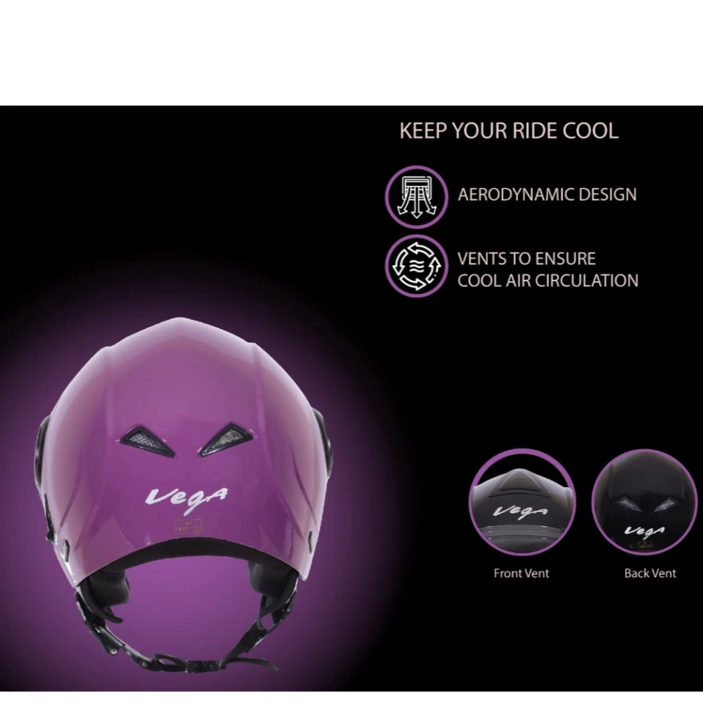Vega Verve Purple Helmet-M