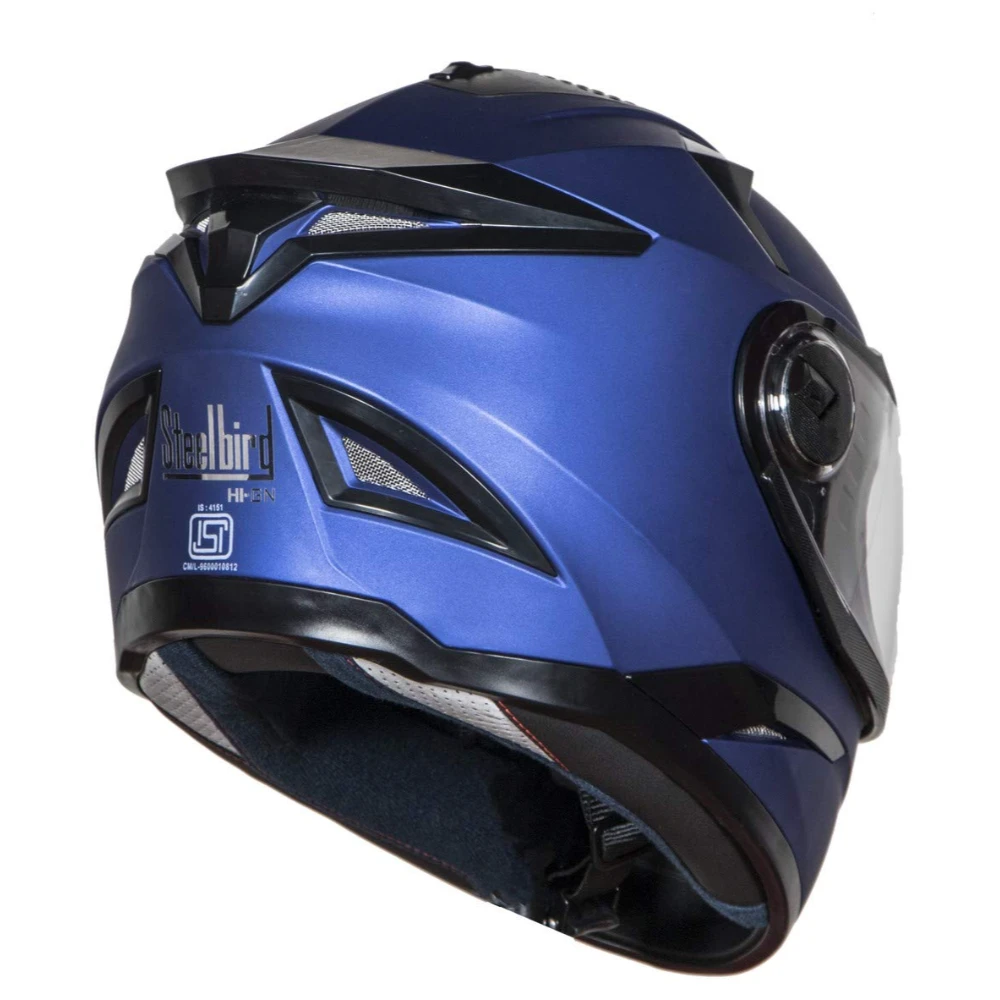 Steelbird SBH-17 Robot Full Face Helmet Y. Blue, Size: L(57-58 cm)