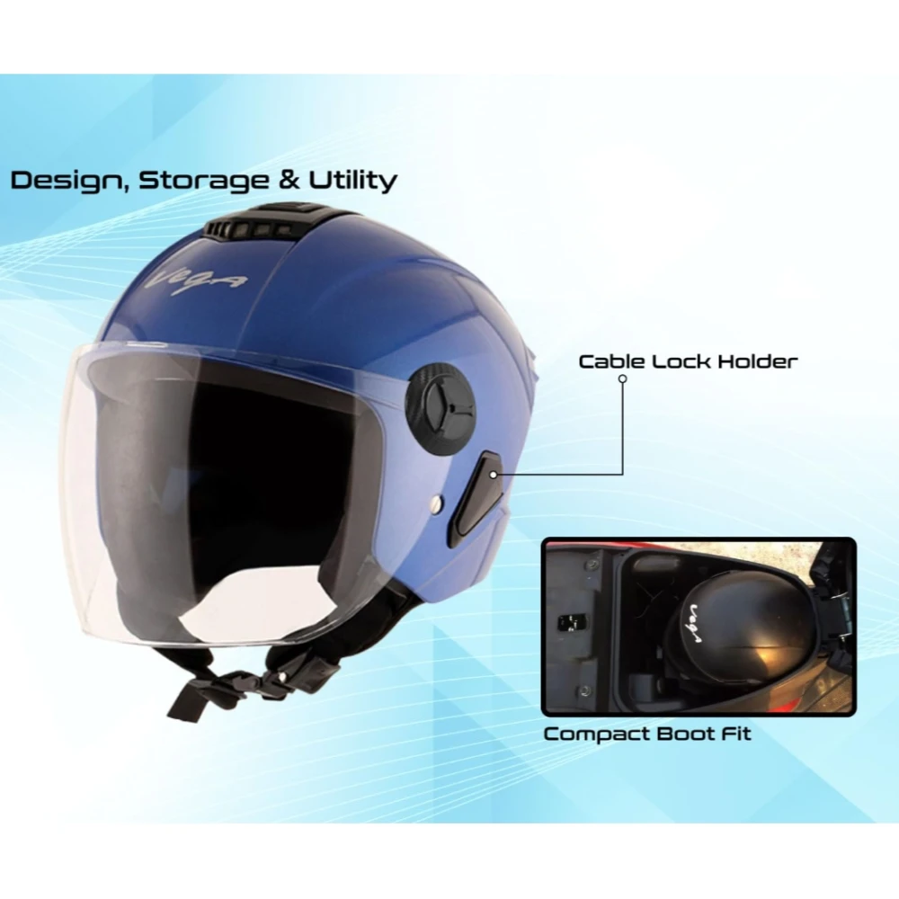 Vega Aster Dx Blue Helmet-L