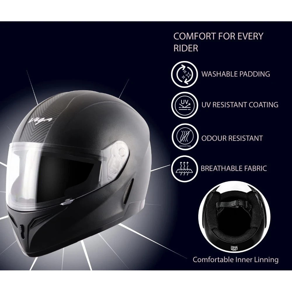 Vega Breeze Black Helmet-M