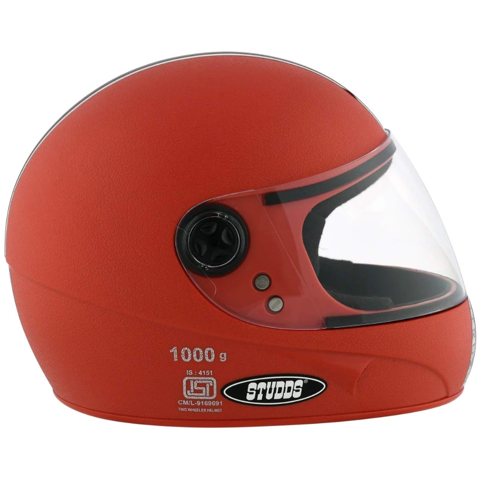 Studds Chrome Eco Full Face Helmet (Red, XL 600MM)