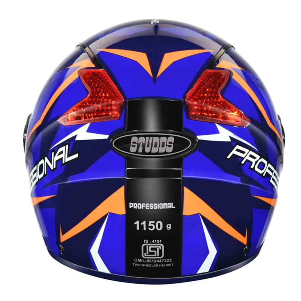 STUDDS Professional D1 Full FACE Helmet N1 Blue-L