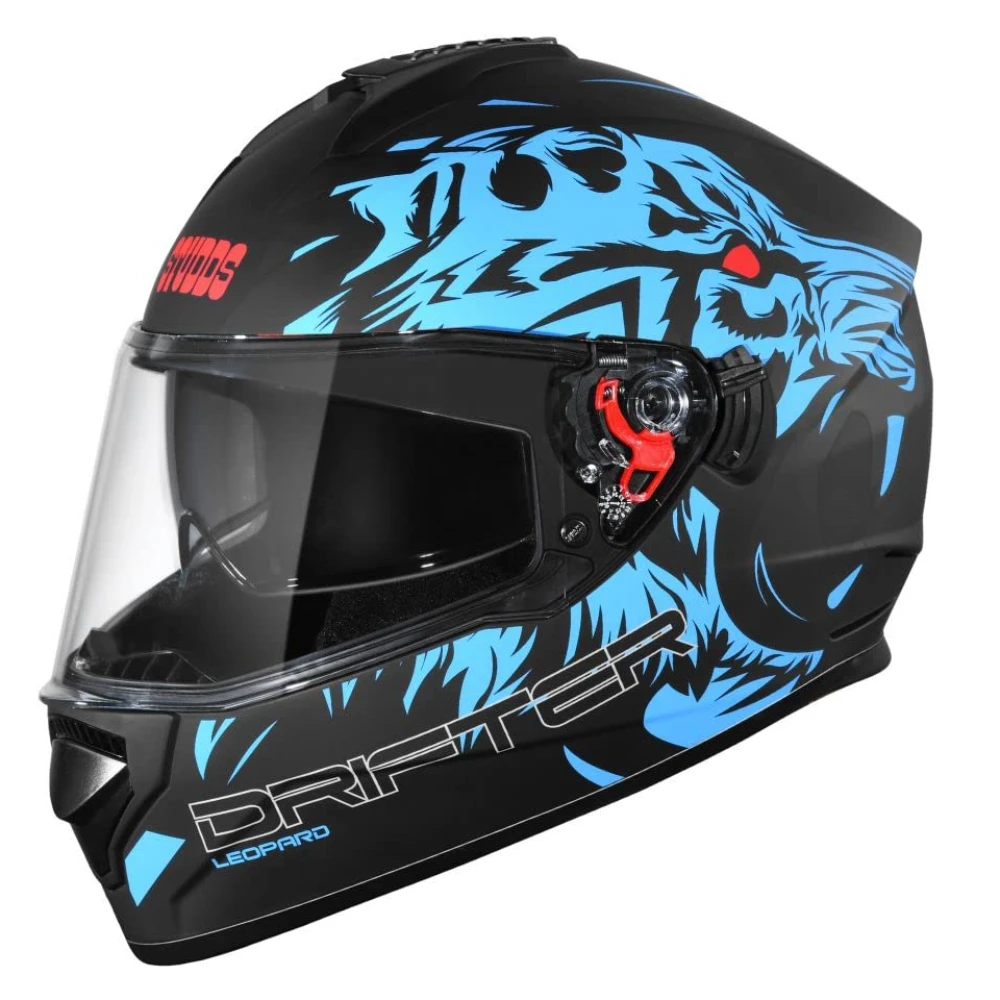 Studds Drifter Full Face Helmet Matt Black N1, Size: XL(60 cm)