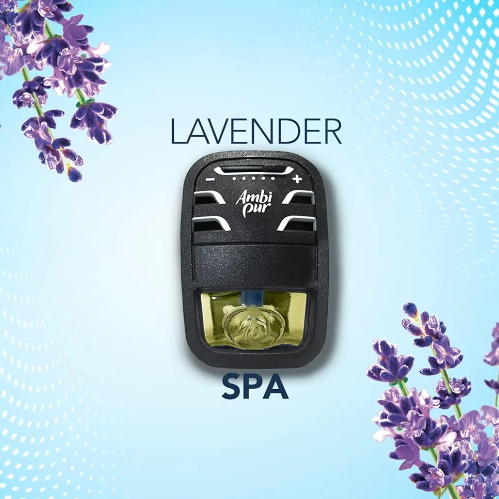 Ambi Pur Car Air Freshner Starter Kit , Lavender, 7.5ml
