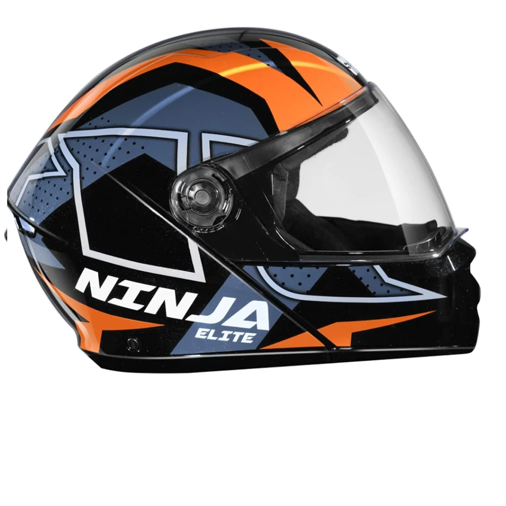STUDDS Ninja Elite Super D6 FLIP-UP Full FACE Helmet N10 Black-M