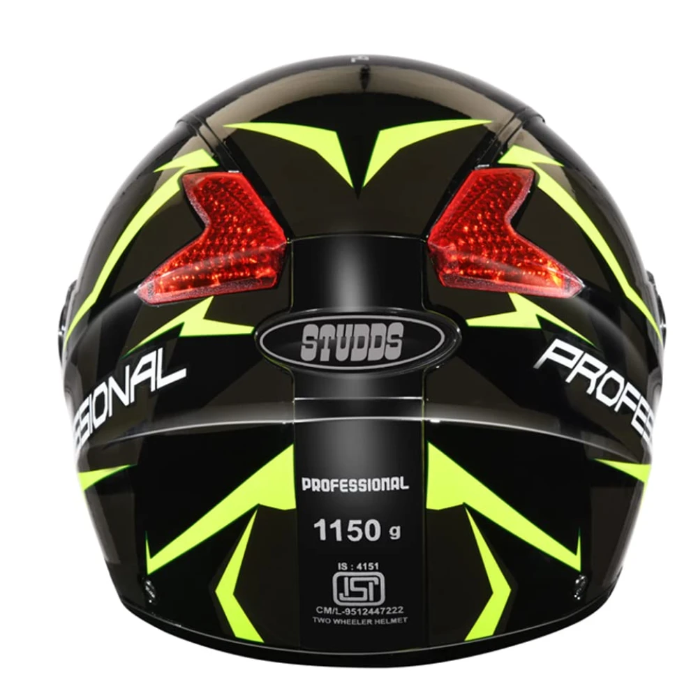 STUDDS Professional D1 Full FACE Helmet N5 Black-XL