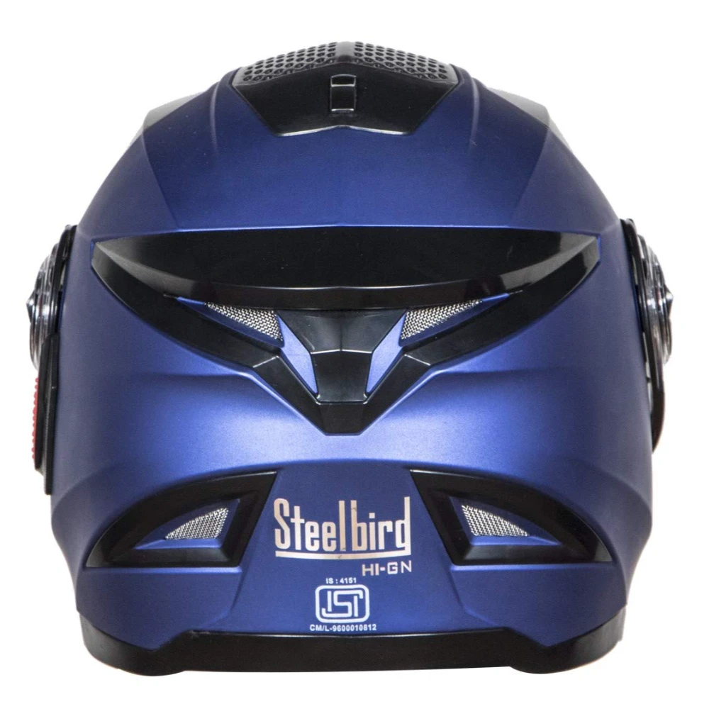 Steelbird SBH-17 Robot Full Face Helmet Y. Blue, Size: L(57-58 cm)
