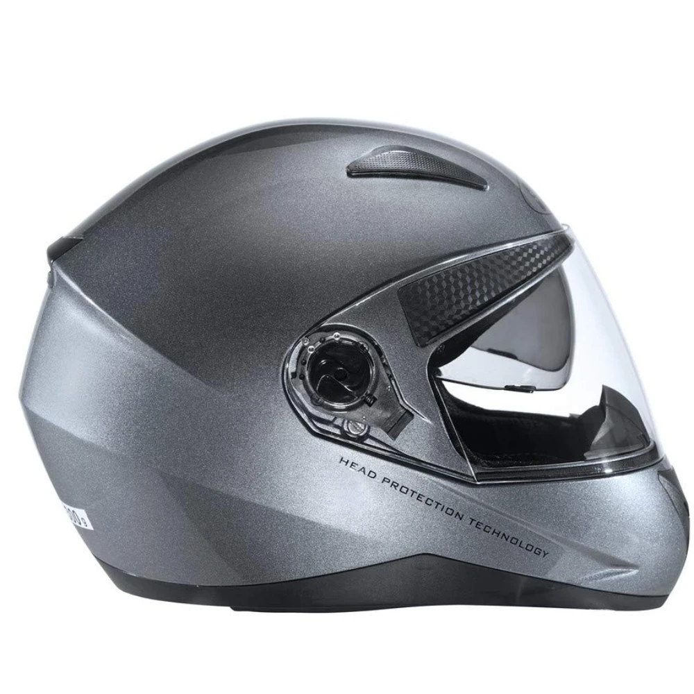 STUDDS SHIFTER Silicone-coated Full Face Helmet with Tinted Visor (Gun Grey, XL)