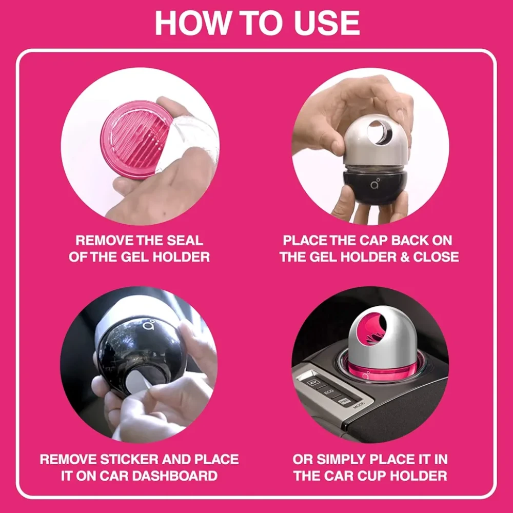 Godrej aer twist, Car Air Freshener - Petal Crush Pink (45g)