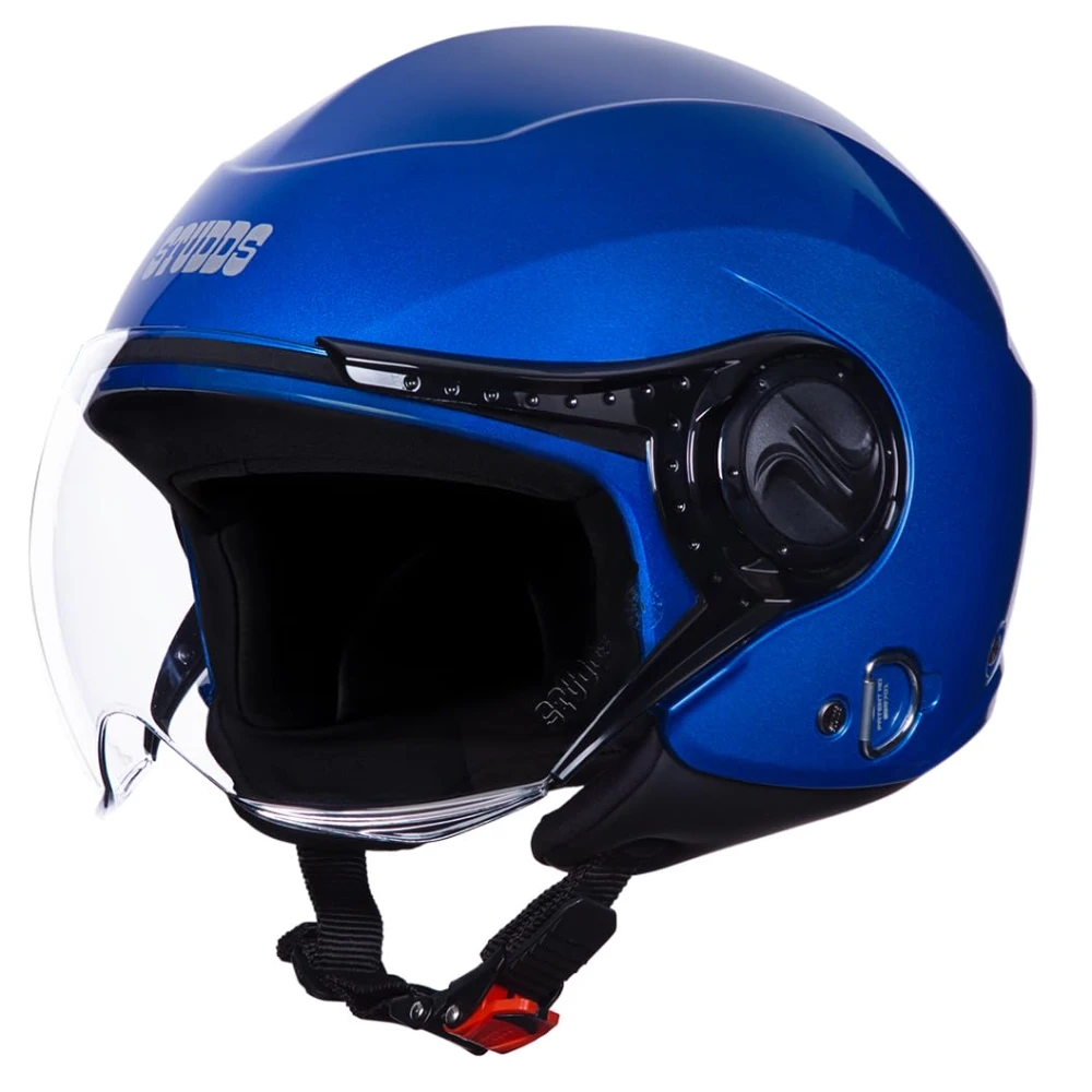 Studds Urban Dame ISI Certified Open Face Helmet for Women (Flame Blue - Xs)