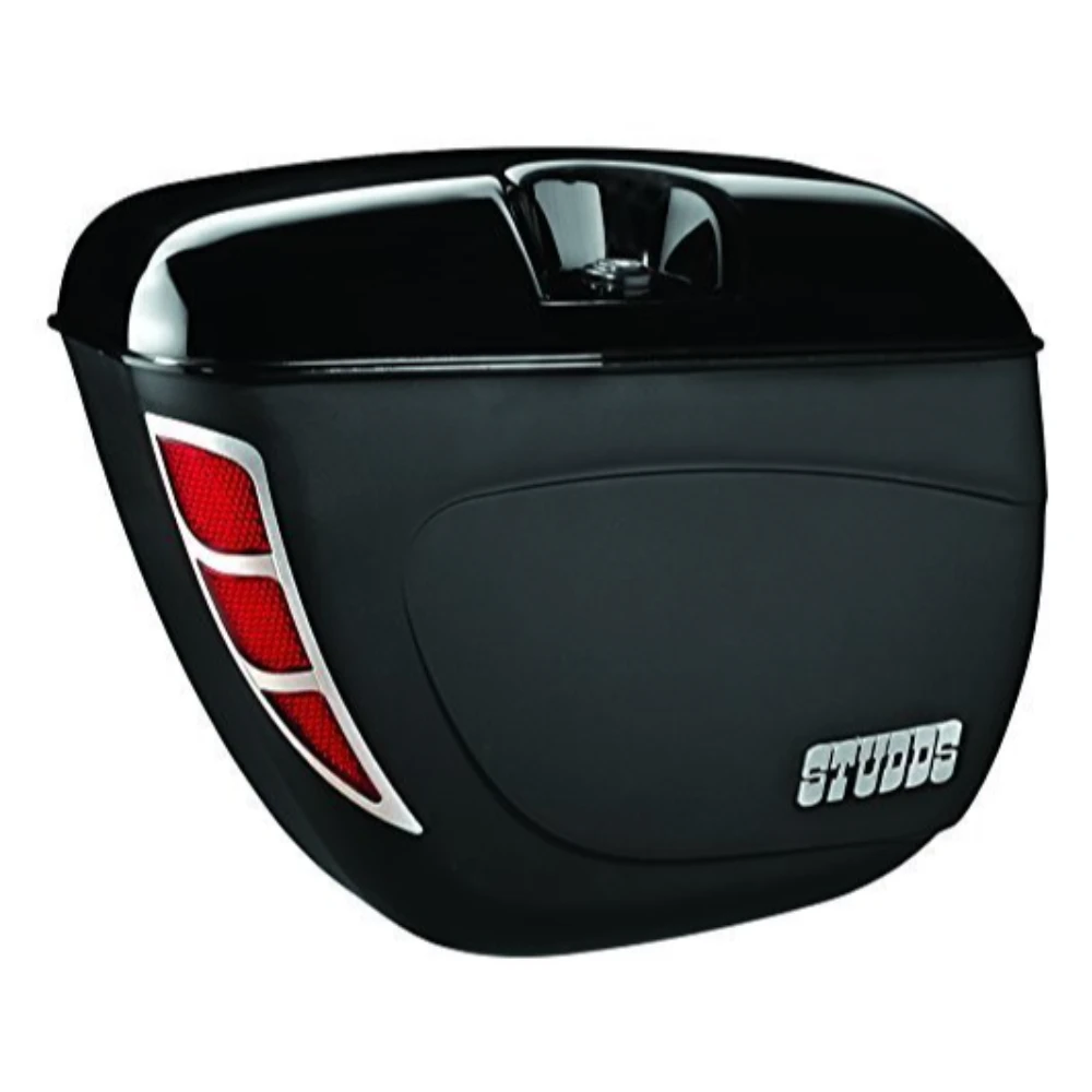 Studds 92100002 Mobike Luggage Safari Plastic Box with Main Frame and Universal Fitment Clamp (Black)