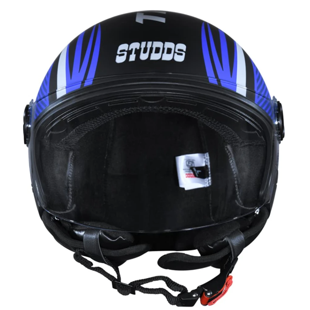 STUDDS Track D3 Open FACE Helmet N1 MATT Black-L