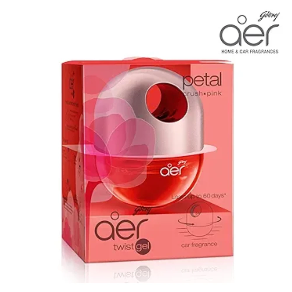 Godrej aer twist, Car Air Freshener - Petal Crush Pink (45g)