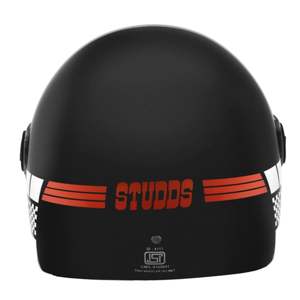 Studds JADE D1 with Reflective Decor Full Face EPS Helmet (Black, L)