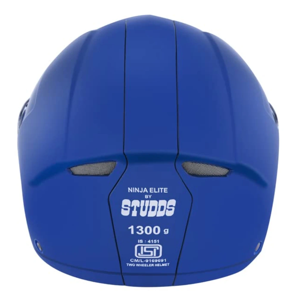 Studds Ninja Elite SUPER Flip Up Full Face Helmet (Flame Blue, XL)