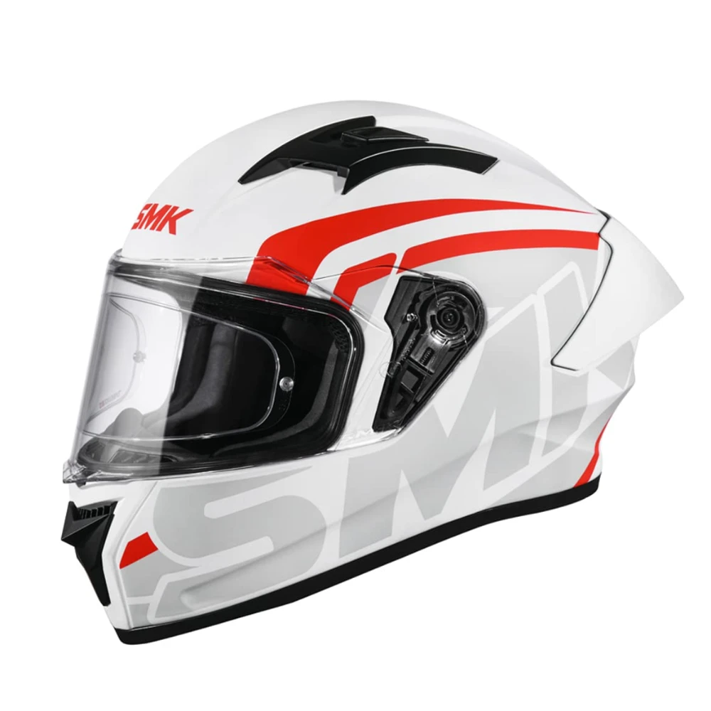 SMK-Link SMK Stellar Sports Stage Full Face Helmet with Pinlock Fited (MA163)-L, White