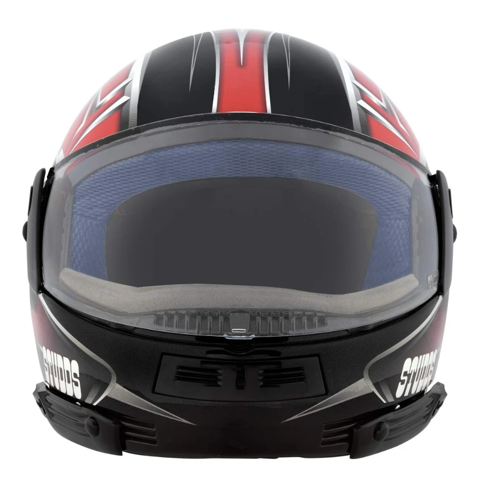 Studds Ninja D5 Full Face Helmet (Black and Red, x-large)