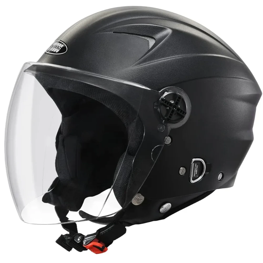 STUDDS RAY ISI Certified Open FACE Helmet for Men and Women with D - Ring Lock