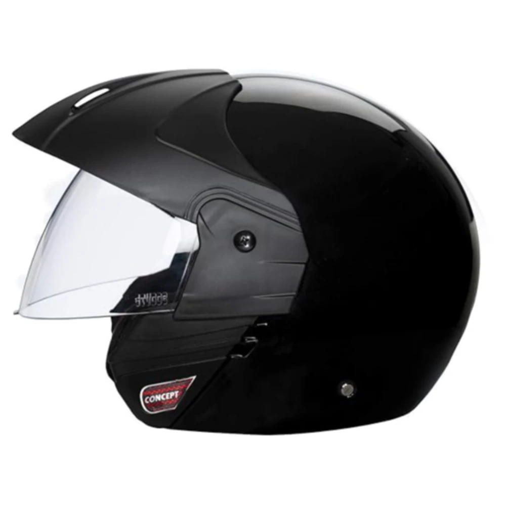 Studds Ninja Concept Eco Open Face Helmet- Black (Xl)
