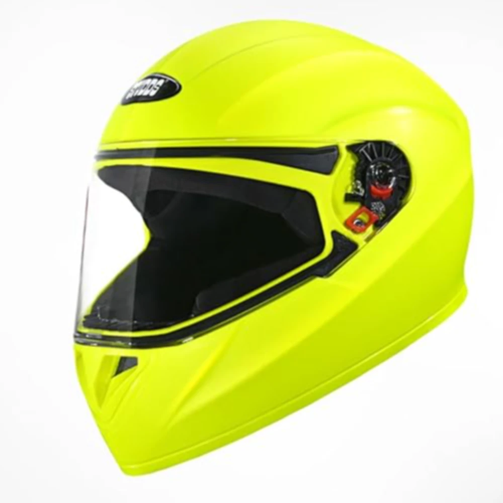 STUDDS Crest Eco ISI Certified Full Face Helmet for Men and Women with Clear Visor