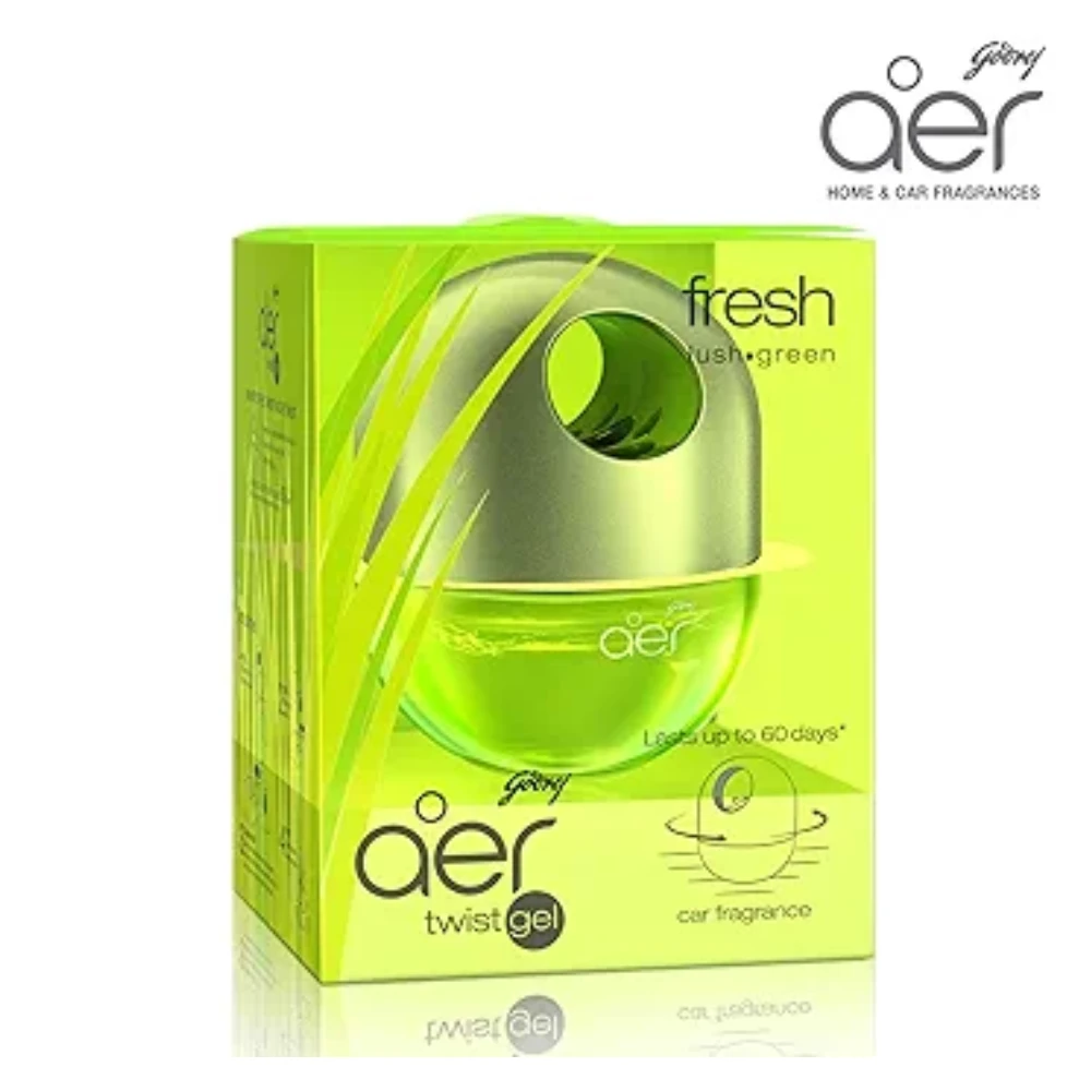 Godrej aer twist, Car Air Freshener - Fresh Lush Green (45g)