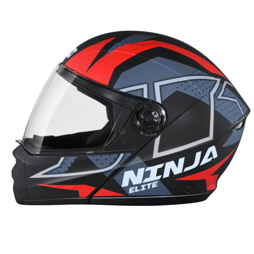 STUDDS Ninja Elite Super D6 FLIP-UP Full FACE Helmet N2 MATT Black-XL
