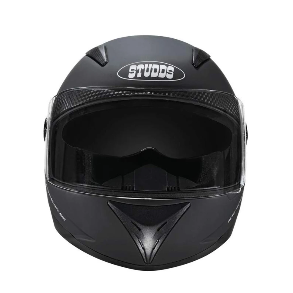 Studds SHIFTER Full Face Helmet with Tinted Visor (Matt Black, XL)