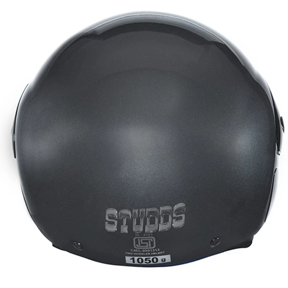 STUDDS CUB Open Face EPS Helmet (Matt Gun Grey, L)