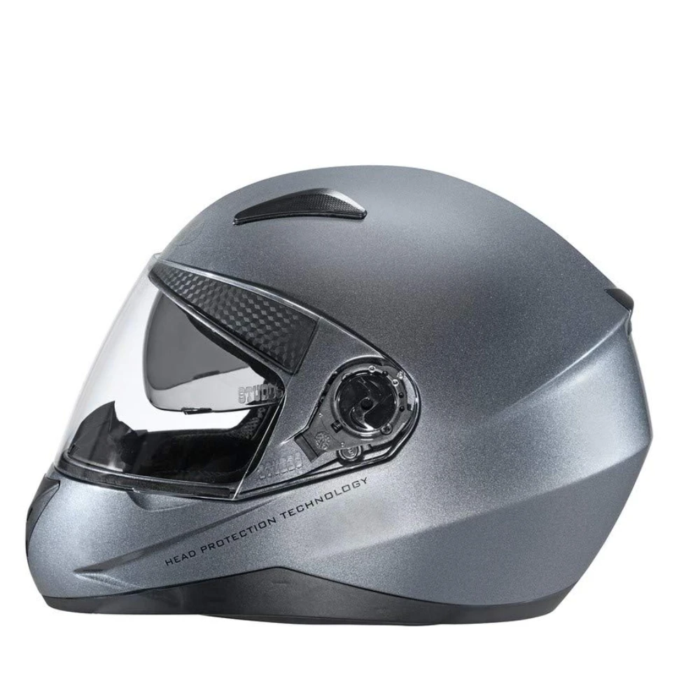 STUDDS SHIFTER Silicone-coated Full Face Helmet with Tinted Visor (Gun Grey, XL)