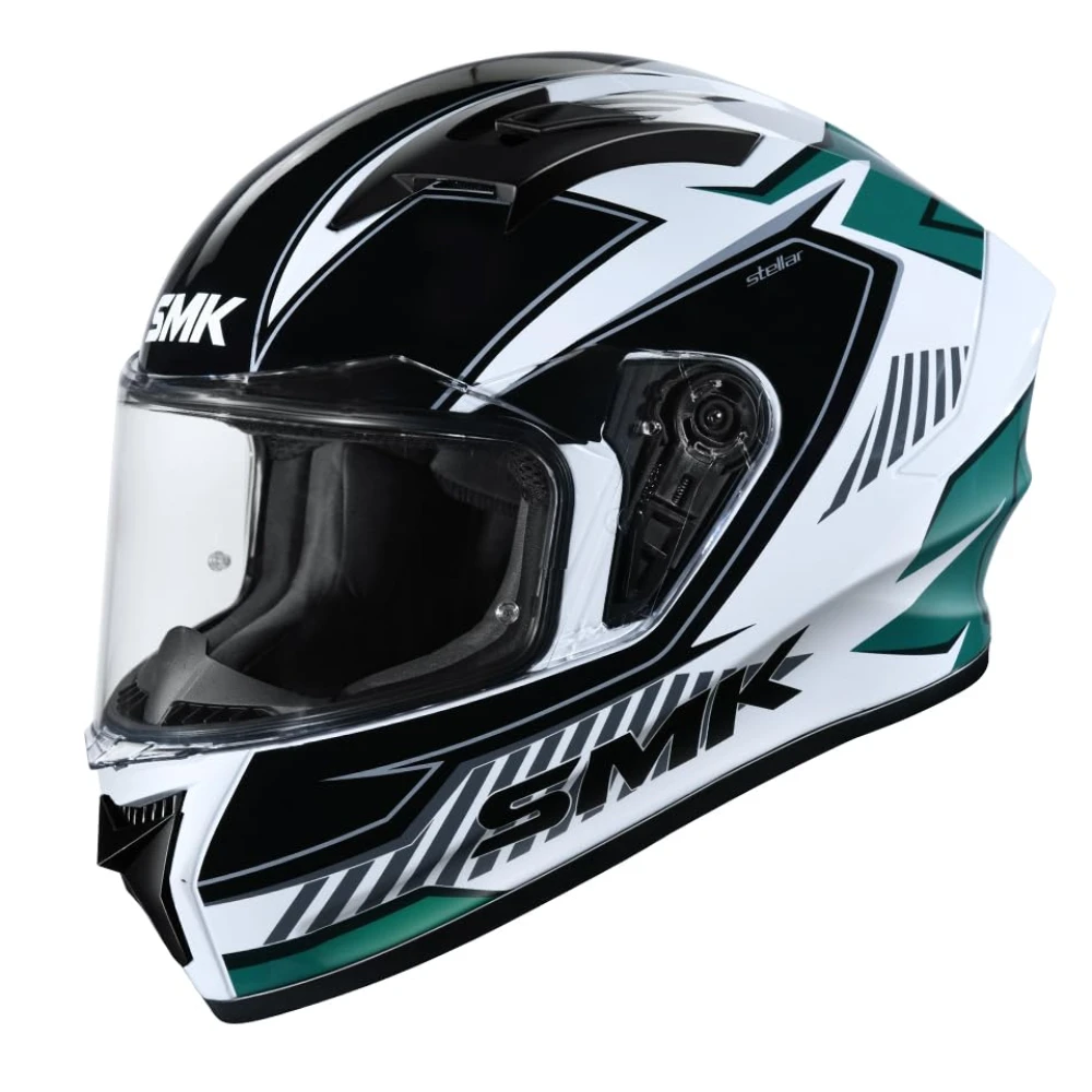 SMK Stellar Sports Adox Helmet ISI, DOT & Ece-06 Certified Full Face Helmet